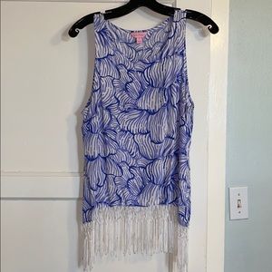 Lily Pulitzer Fringe Tank Top